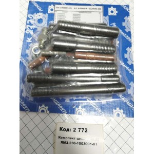 Комплект шпилек ГБЦ ЯрМЗ-236-1003001-01