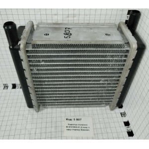 Радиатор отопителя 80-8101900-01 (2 патр. в одну сторону) Алюмин.